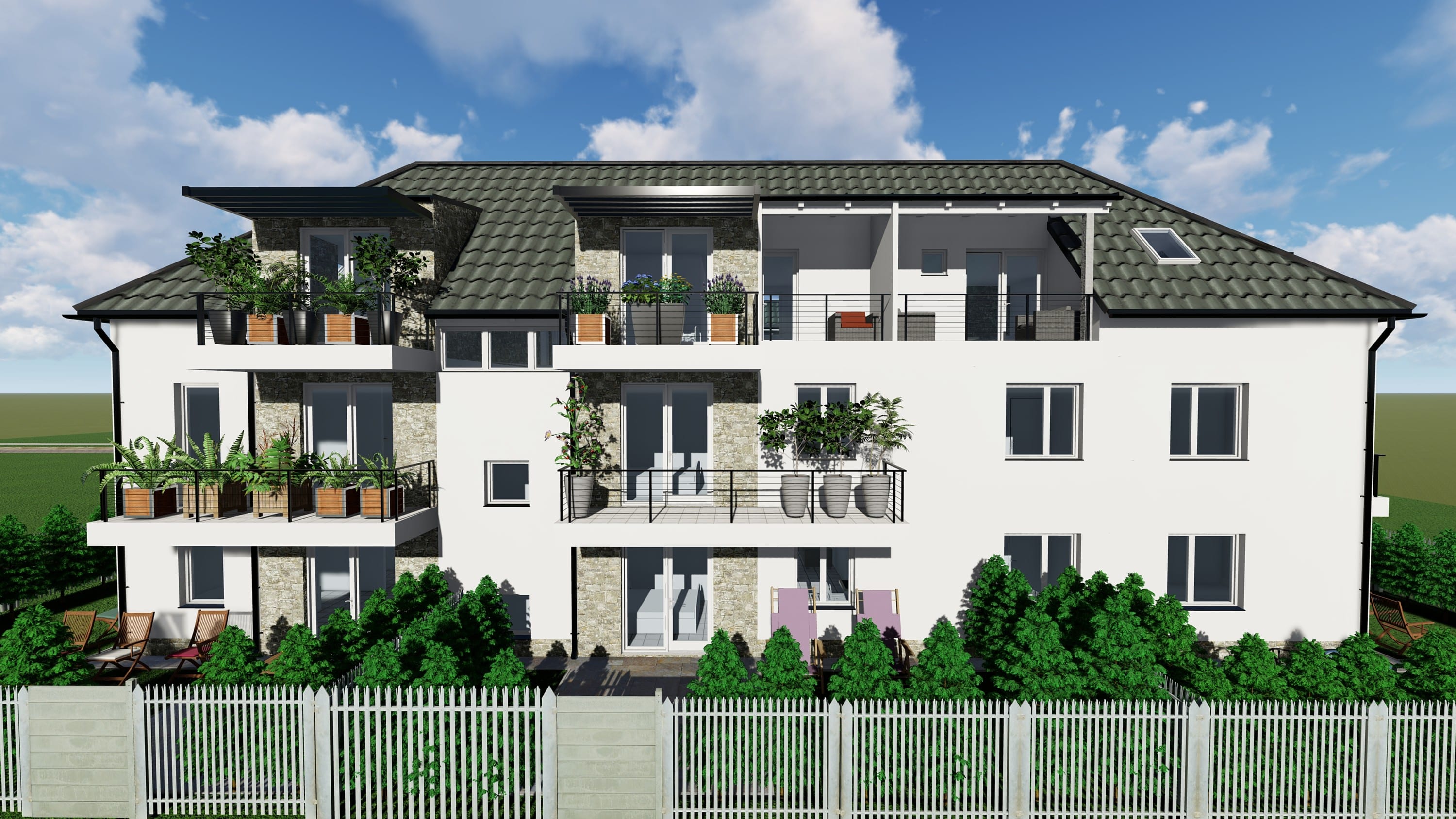 Outside visualization (Photo: Velence Vivaldi Residences)