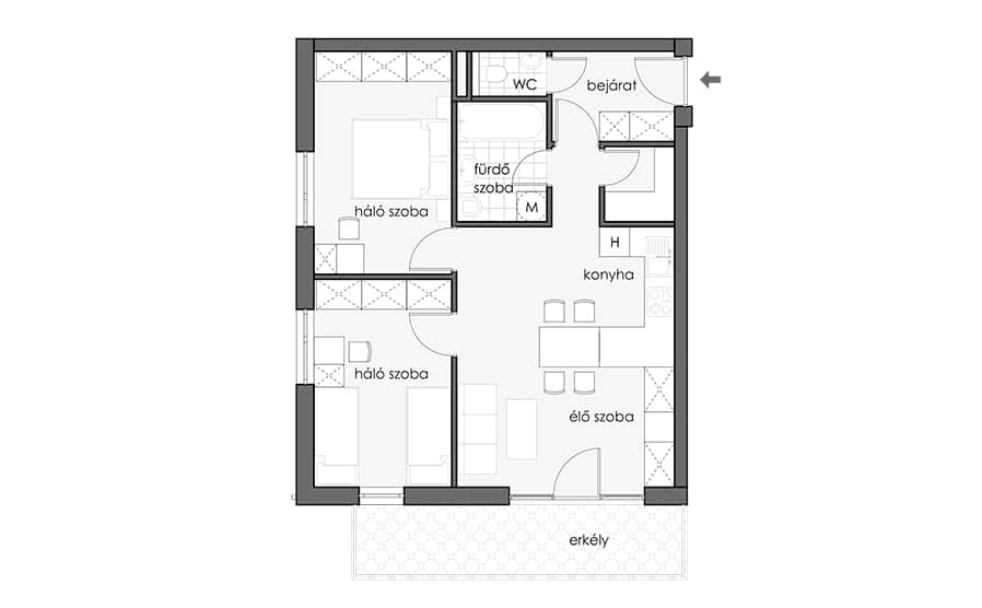 18 - First Floor - Blue Apt - HU_898x556
